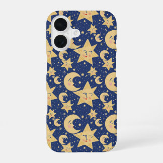 Coque iPhone 16 Gothique céleste rétro des années 90 avec une touc