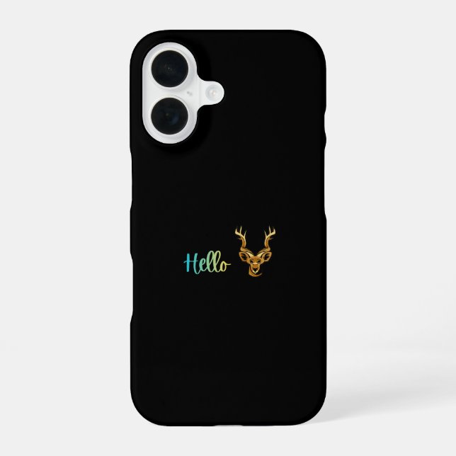 Coque iPhone 16 Hello Deer (Verso)