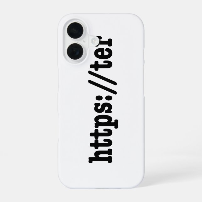 Coque iPhone 16 https://ter / code html (Verso)