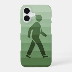 Coque iPhone 16 Icône de piéton vintage