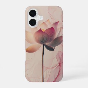 Coque iPhone 16 Illusion Rose Épanouie