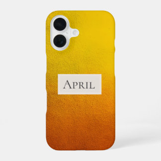 Coque iPhone 16 Jaune et orange ombré