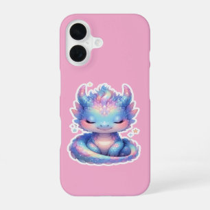 Coque iPhone 16 Joli bébé dragon pastel