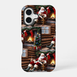 Coque iPhone 16 Joli Vintage traditionnel Élégant Joyeux Noël