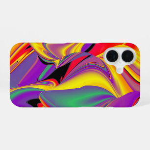 Coque iPhone 16 La Magie des Couleurs Abstrait 3D Rainbowart