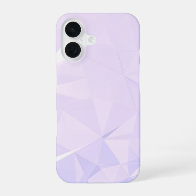 Coque iPhone 16 Lavender Polygon Geometric (Verso)
