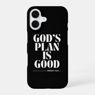 Coque iPhone 16 Le Plan de Dieu est Bon – Romains 8:28