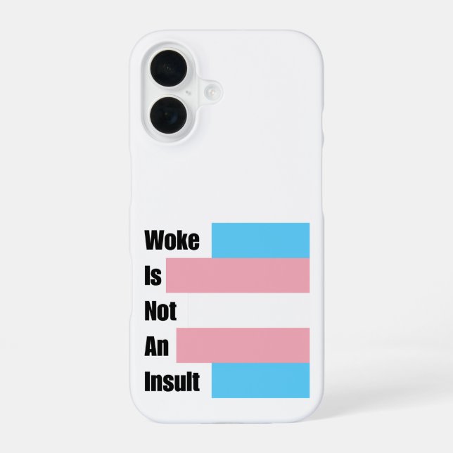 Coque iPhone 16 Le Woke N'Est Pas Un Insulte (Verso)