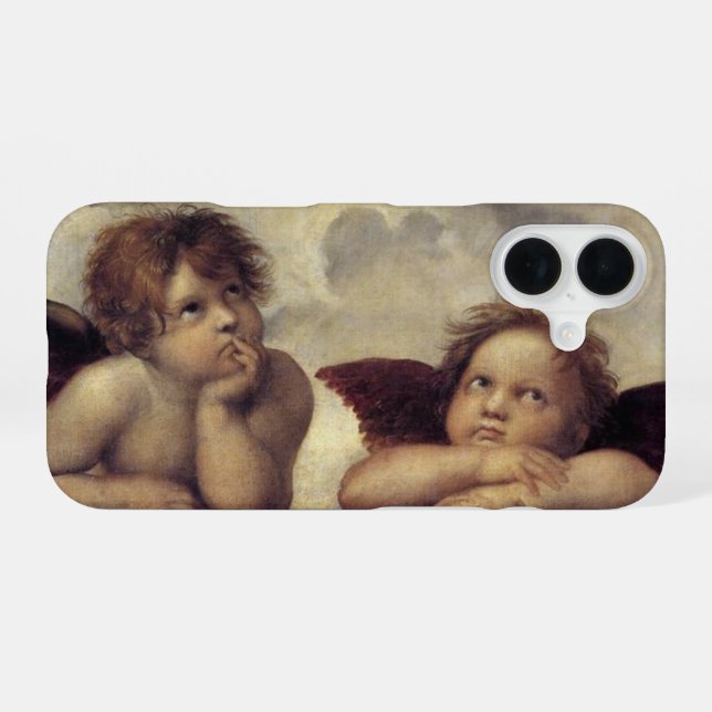 Coque iPhone 16 Les anges de Raphaël (Verso Horizontal)