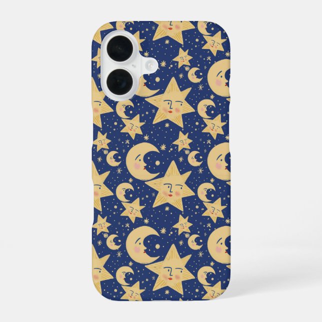 Coque iPhone 16 Les années 90 rétro Whimsy Goth Celestial (Verso)