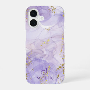 Coque iPhone 16 Lilac couleur violet encre personnalisable