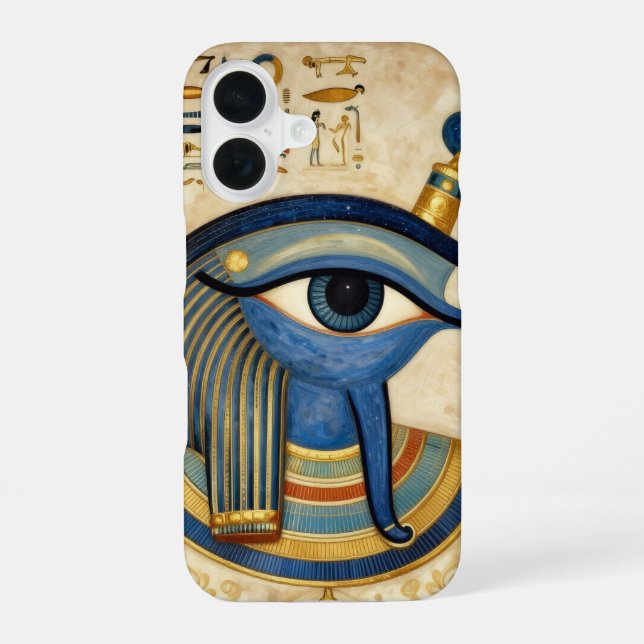 Coque iPhone 16 L'Œil égyptien (Verso)