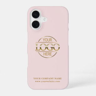 Coque iPhone 16 Logo de société commerciale minimal personnalisé s