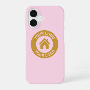 Coque iPhone 16 Logo d'entreprise personnalisé simple