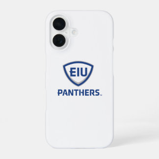 Coque iPhone 16 Logo Eastern Illinois Panthers Shield & Wordmark