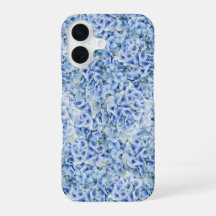 Magnifiques hortensias bleus - motif floral