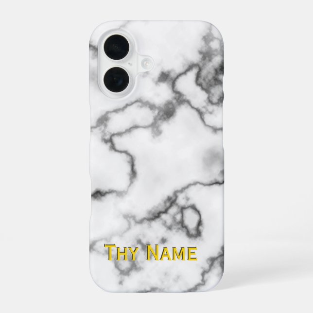 COQUE iPhone 16 MARBRE BLANC - (Verso)