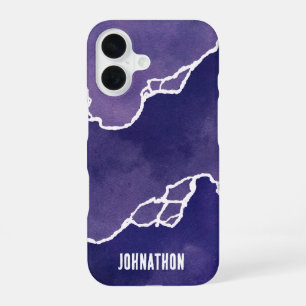 Coque iPhone 16 Marées côtières violettes