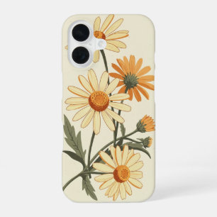 Coque iPhone 16 Marguerites sauvages vintage
