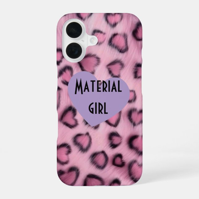 Coque iPhone 16 Material girl iPhone 16 phone cases (Verso)