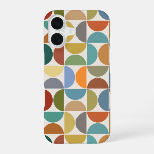 Coque iPhone 16 MCM Semiccles Motif couleur grande sur crème