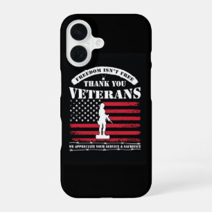 Coque iPhone 16 Merci pour votre service : Jour des vétérans 2025