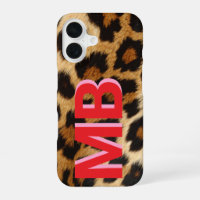 Monogramme Imprimé Léopard