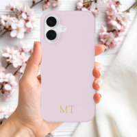 Monogramme Initial Minimaliste Moderne Rose Gold