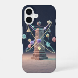 Coque iPhone 16 Monument Mystique Vintage Pixel-Arcade