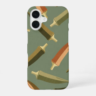 Coque iPhone 16 Motif Okra Vintage
