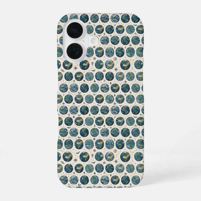 Coque iPhone 16 Motif terrestre (Verso)