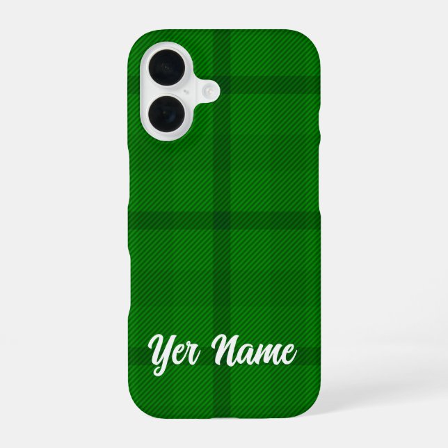 Coque iPhone 16 Motif vert - (Verso)