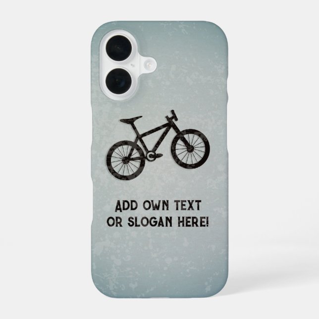 Coque iPhone 16 Motif VTT avec votre nom ou votre texte (Verso)