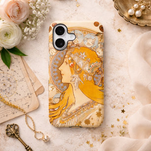 Coque iPhone 16 Mucha Zodiaque