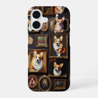 Musée Vintage Mur, Portraits de chiens Corgi hilar