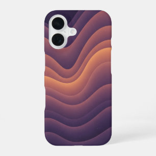 Coque iPhone 16 Nébuleuse Abstraite Rétro Ondulée