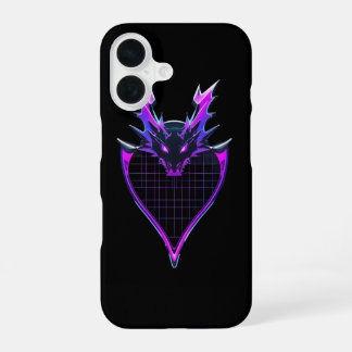 Coque iPhone 16 Neon dragon art