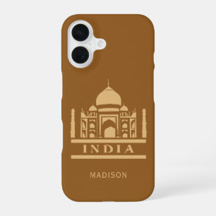 Coque iPhone 16 nom personnalisé et couleur INDE