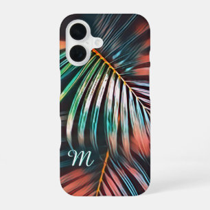 Coque iPhone 16 Palmiers minimalistes d'art botanique Feuilles ave