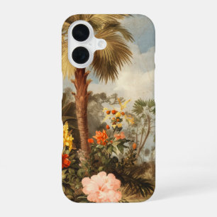 Coque iPhone 16 Palmiers Tropicaux Botaniques Vintage