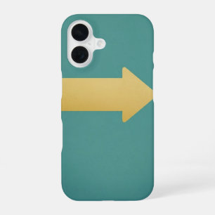 Coque iPhone 16 Panneau de flèche de rue rétro