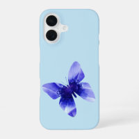 Papillon Poppy Bleu,  