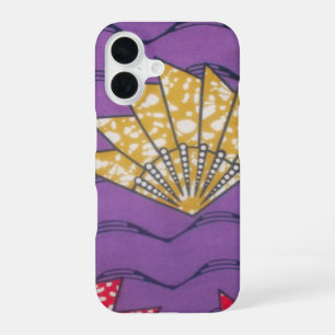 Coque iPhone 16 Passion Pourpre   Ventilateur ondulé abstrait est-