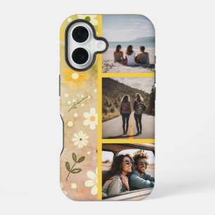 Coque iPhone 16 Pastel Garden Delight Photo Collage