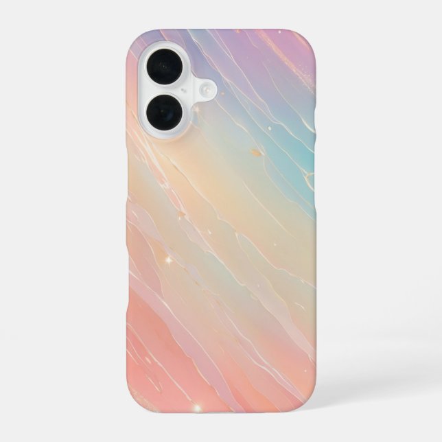 Coque iPhone 16 Pastel Meteor Shower Phone Case (Verso)