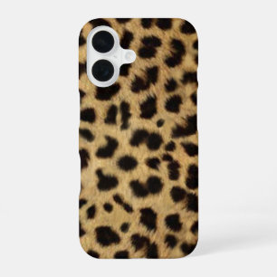Coque iPhone 16 Peau de faux guépard