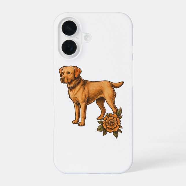 Coque iPhone 16 Personalized dog breed phone case for iPhone (Verso)