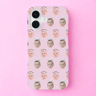 Coque iPhone 16 Personnalisé Visage 2 Photos, Personnalisé Visage,