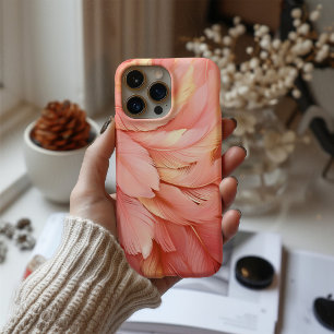Coque iPhone 16 Pétales de velours – Rose à joues de luxe rose plu