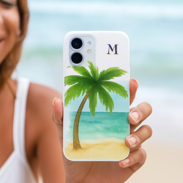 Coque iPhone 16 Plage Vibe Palm Tree (beach vibe iphone case )